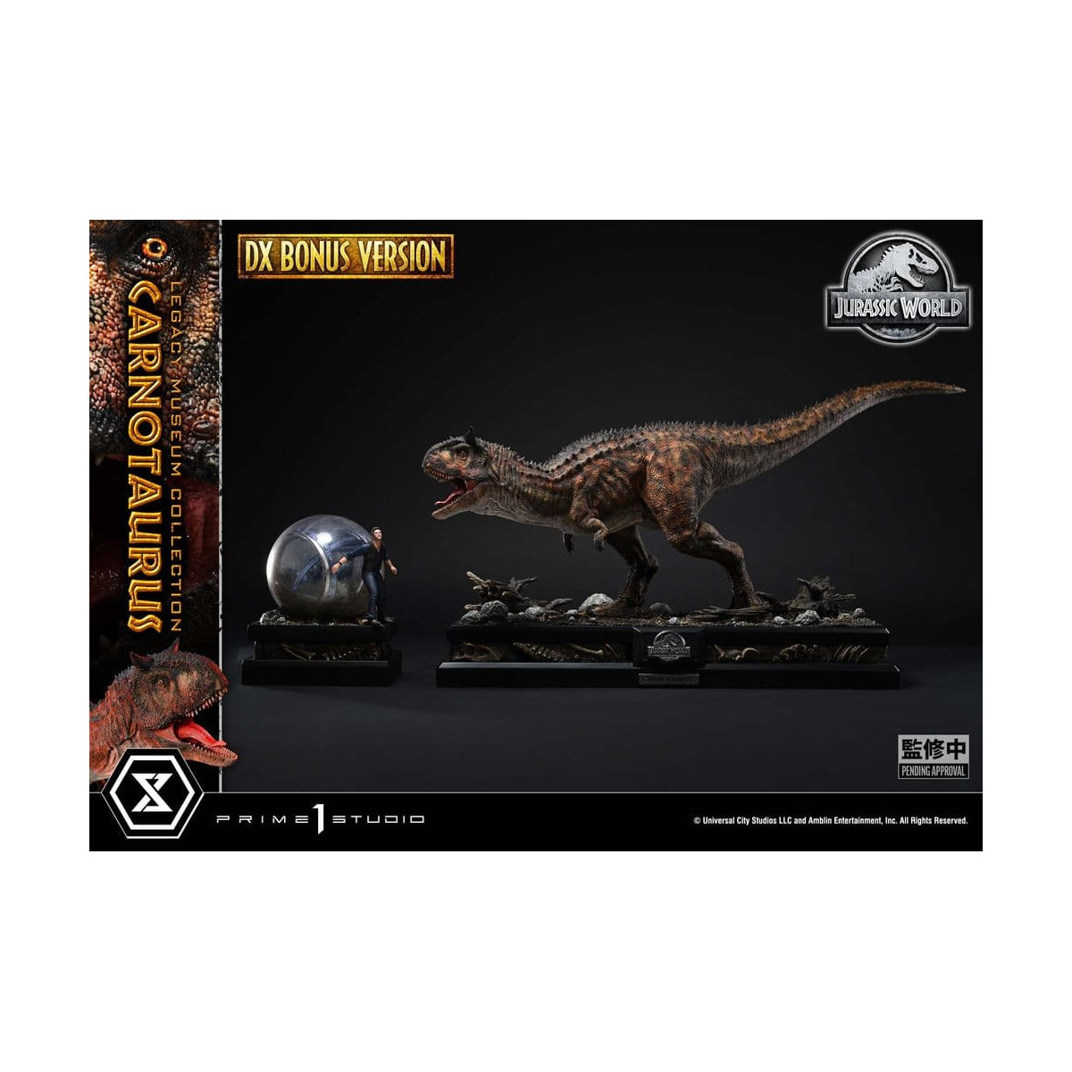 Prime 1 Studio - Jurassic World - Carnotaurus Legacy Museum Collection Deluxe Bonus Version 1/15