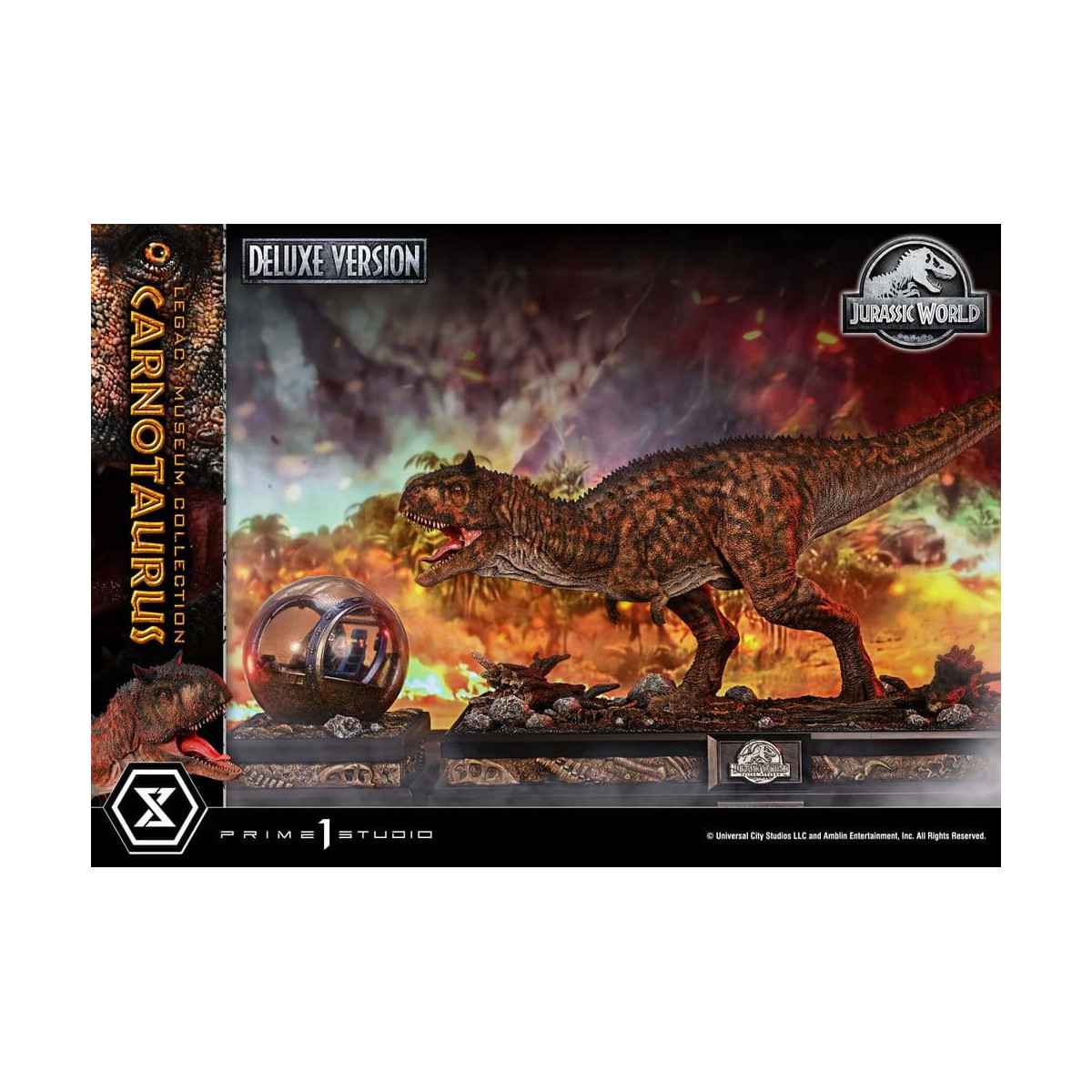 Prime 1 Studio - Jurassic World - Carnotaurus Legacy Museum Collection Deluxe Bonus Version 1/15