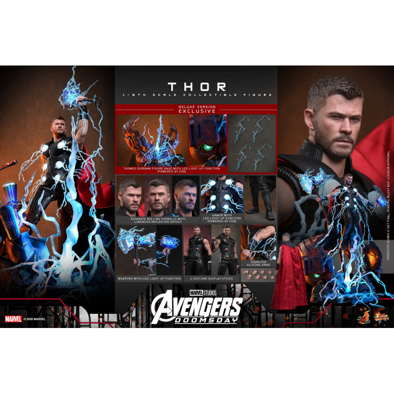 Hot Toys - 1/6 Scale Deluxe " Thor " - Avengers: Doomsday
