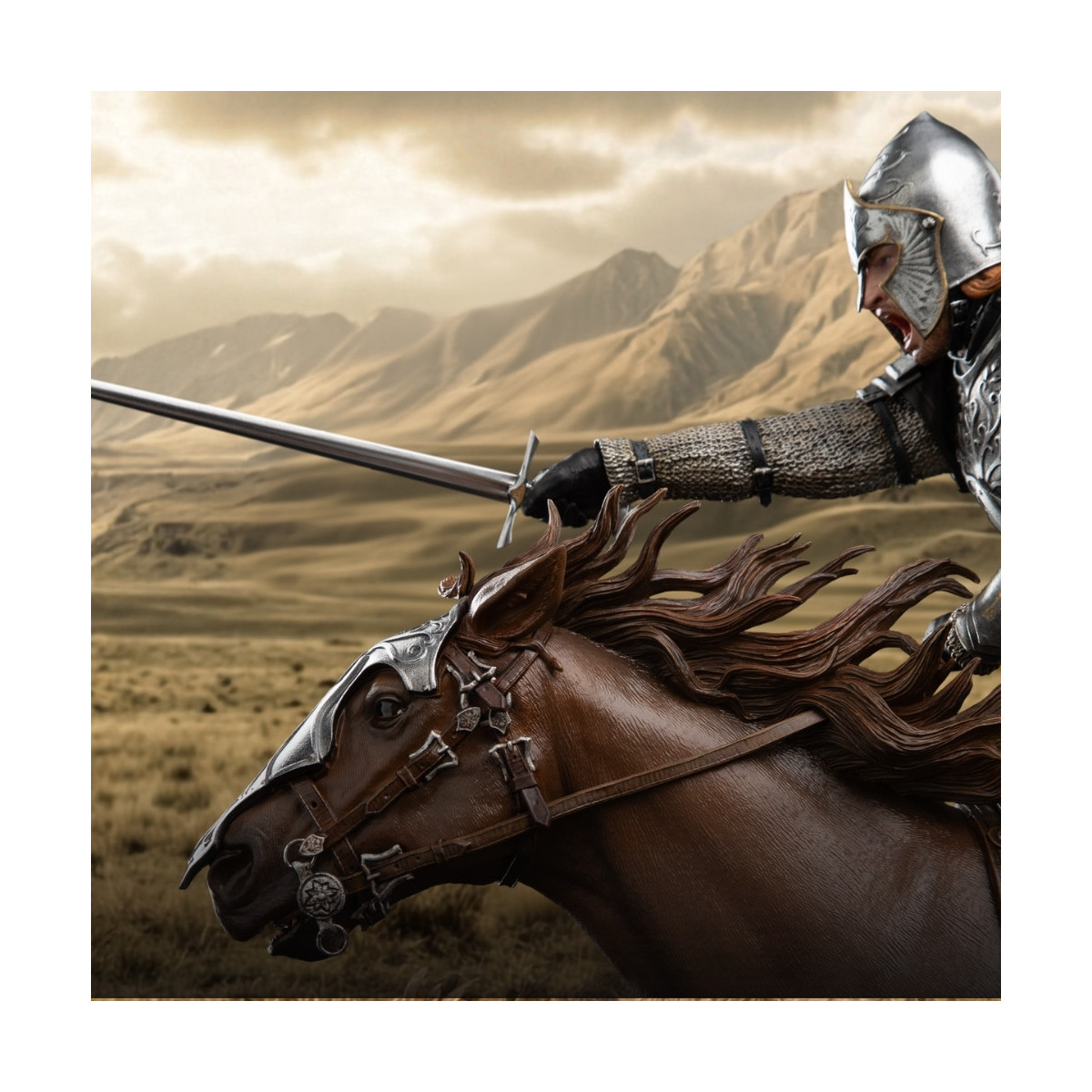 Weta The Lord of the Rings 1/6 Scale Statue: Éomer On Firefoot | Figurine