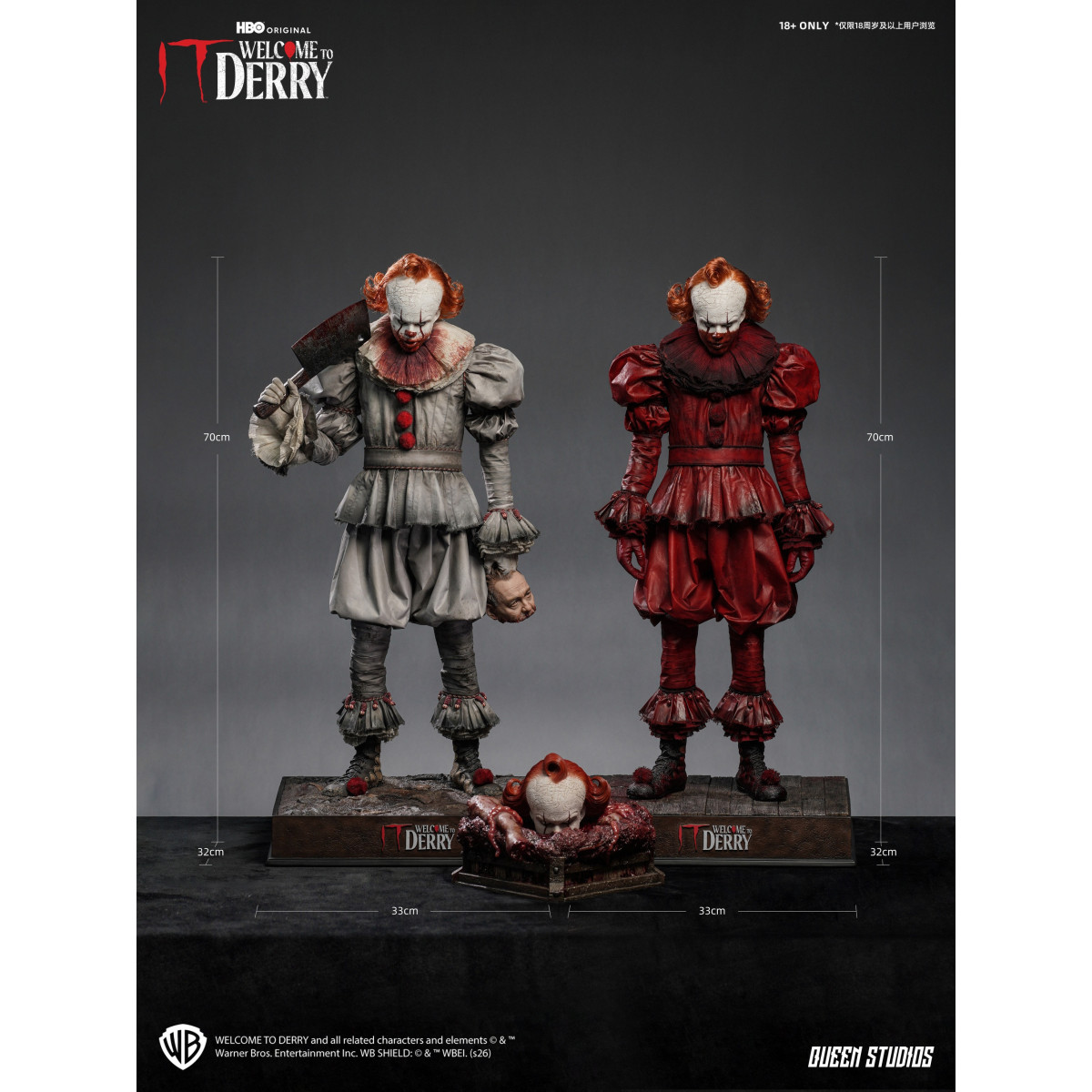 Queen Studios - Pennywise 1/3 Statue: Welcome to Derry Premium