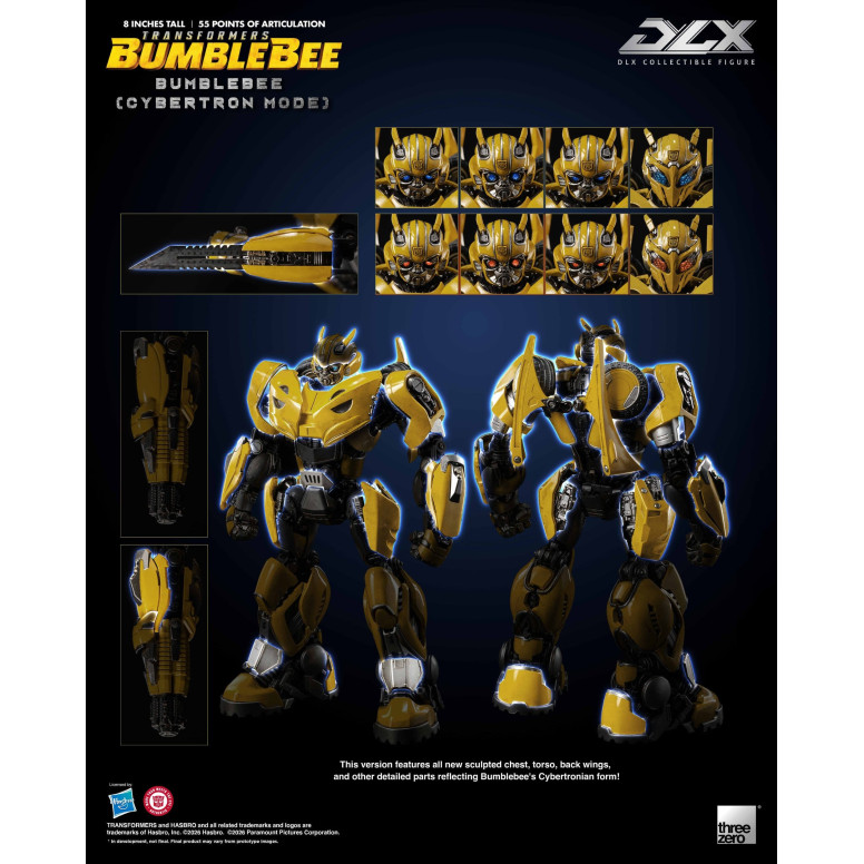 Three Zero Transformers - Bumblebee DLX Bumblebee Cybertron Mode Figure