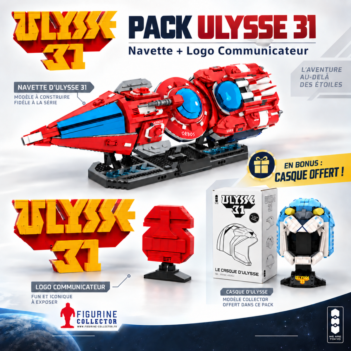 Pantasy X We are Tokyo Ulysses 31 Shuttle + Logo + Communicator Package