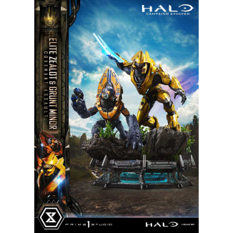 Prime 1 Studio - Halo Campagn Evolved Elite Zealot & Grunt Minor: Covenant Assault Bonus Version