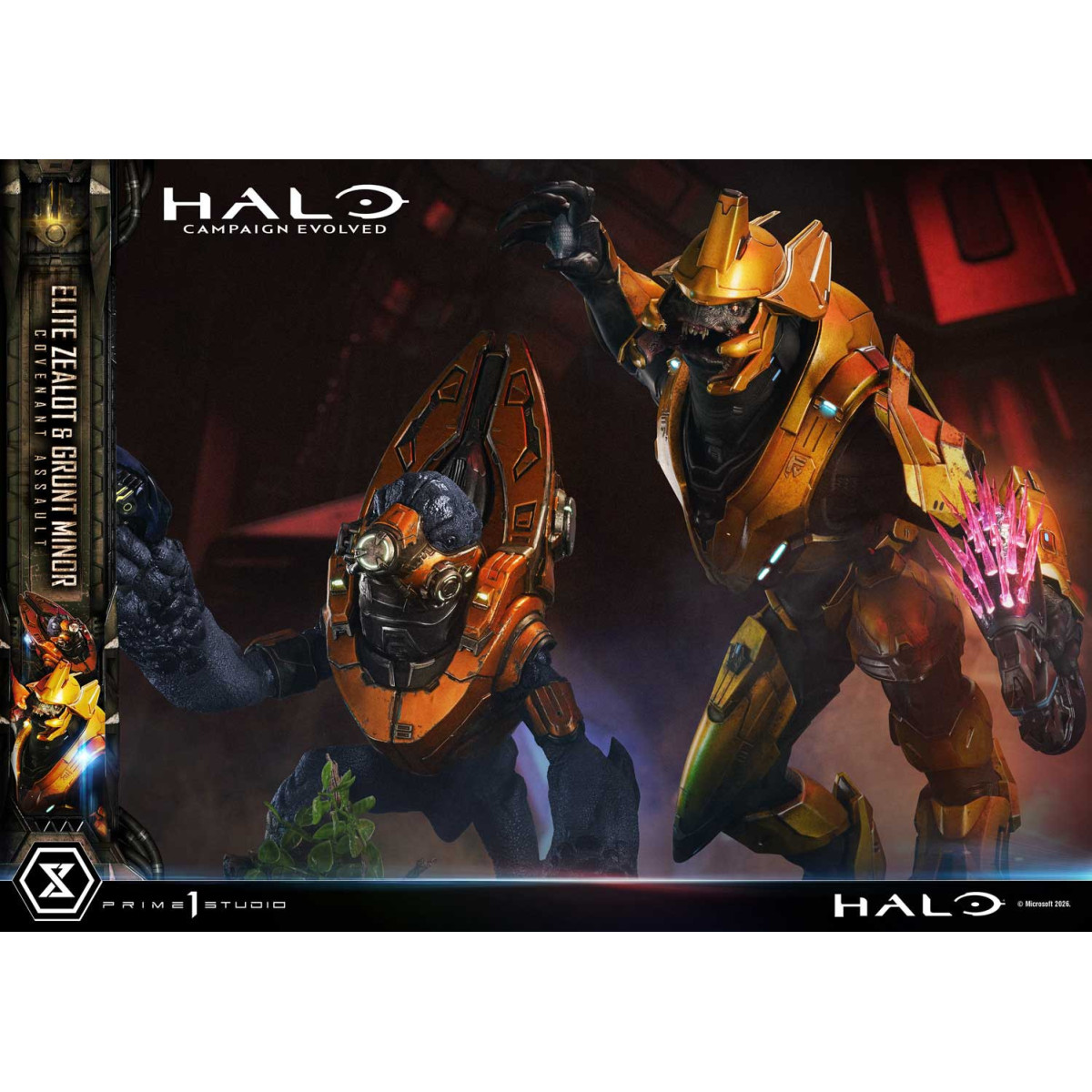 Prime 1 Studio - Halo Campagn Evolved Elite Zealot & Grunt Minor: Covenant Assault Bonus Version