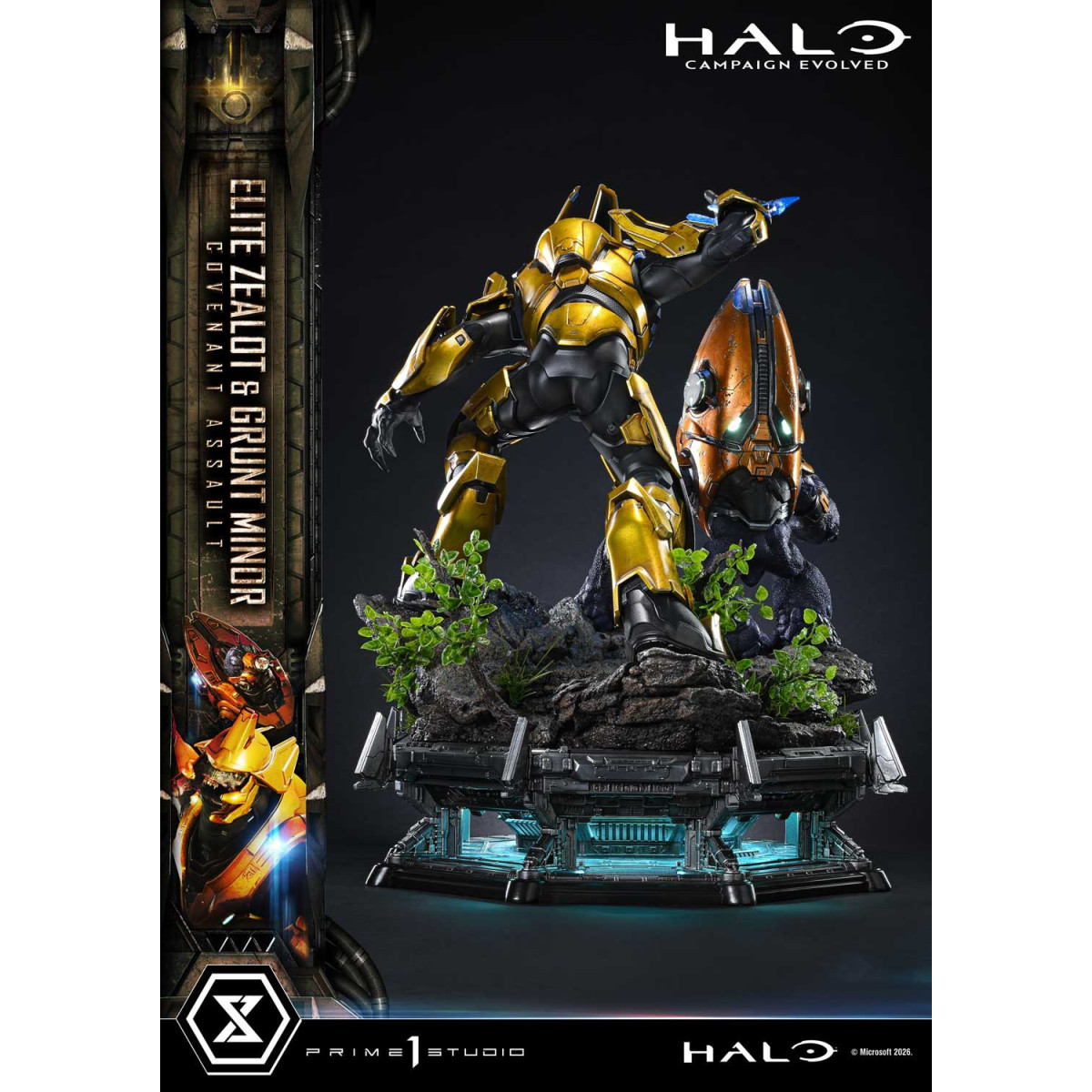 Prime 1 Studio - Halo Campagn Evolved Elite Zealot & Grunt Minor: Covenant Assault Bonus Version