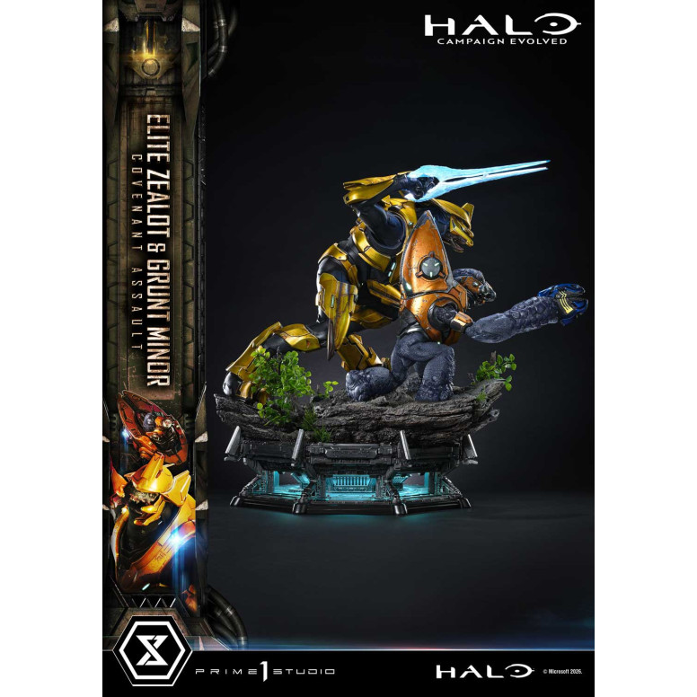 Prime 1 Studio - Halo Campagn Evolved Elite Zealot & Grunt Minor: Covenant Assault Bonus Version