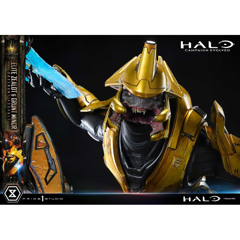 Prime 1 Studio - Halo Campagn Evolved Elite Zealot & Grunt Minor: Covenant Assault Bonus Version