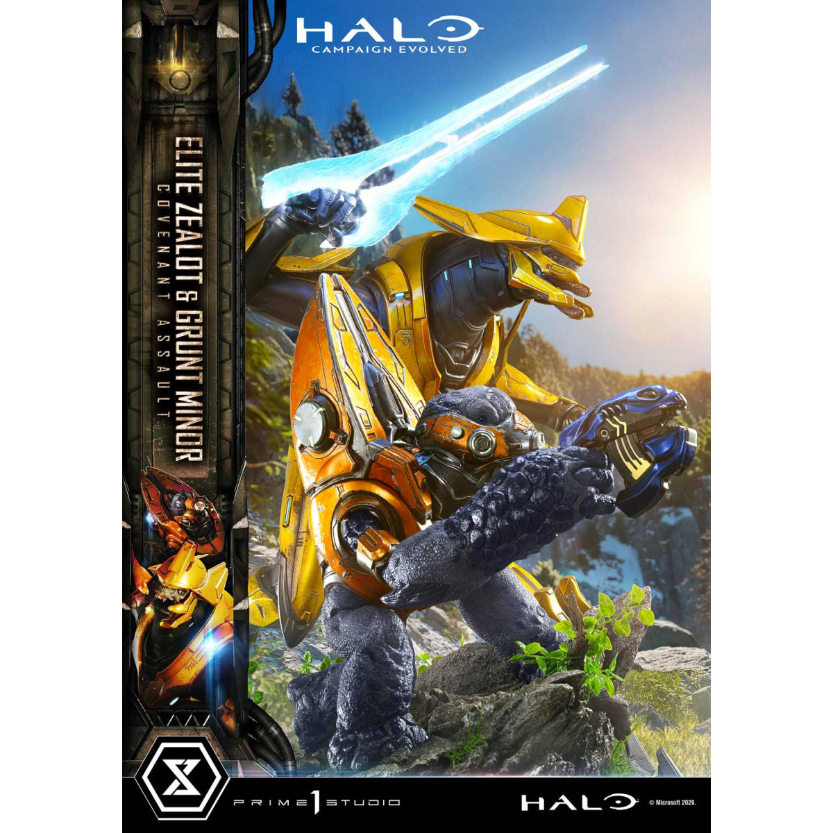 Prime 1 Studio - Halo Campagn Evolved Elite Zealot & Grunt Minor: Covenant Assault Bonus Version