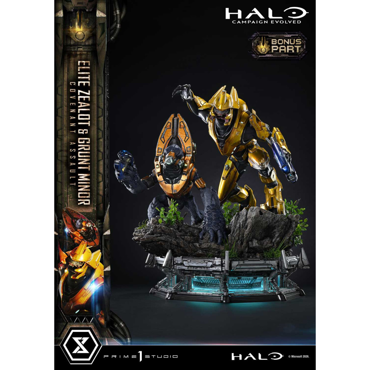 Prime 1 Studio - Halo Campagn Evolved Elite Zealot & Grunt Minor: Covenant Assault Bonus Version