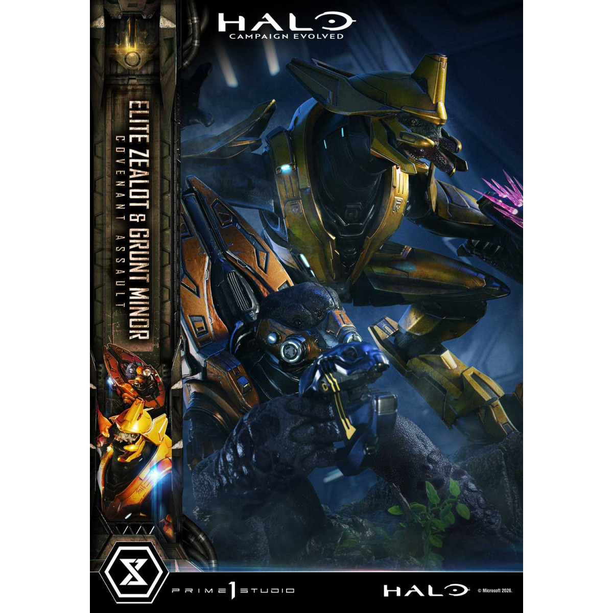 Prime 1 Studio - Halo Campagn Evolved Elite Zealot & Grunt Minor: Covenant Assault Bonus Version