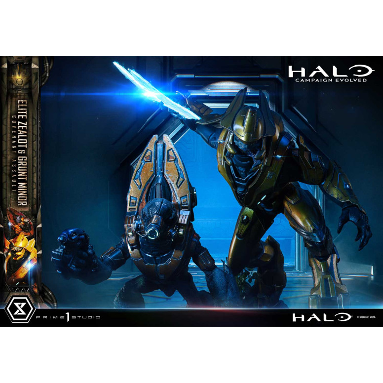 Prime 1 Studio - Halo Campagn Evolved Elite Zealot & Grunt Minor: Covenant Assault Bonus Version