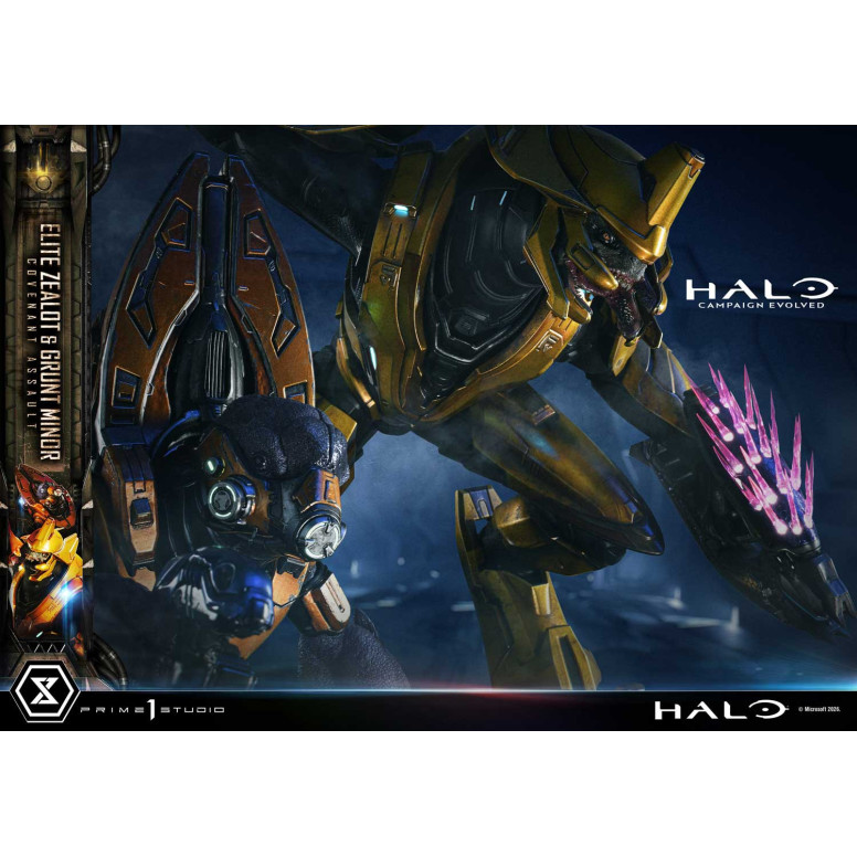 Prime 1 Studio - Halo Campagn Evolved Elite Zealot & Grunt Minor: Covenant Assault Bonus Version