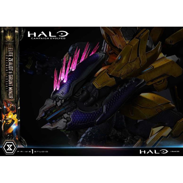 Prime 1 Studio - Halo Campagn Evolved Elite Zealot & Grunt Minor: Covenant Assault Bonus Version
