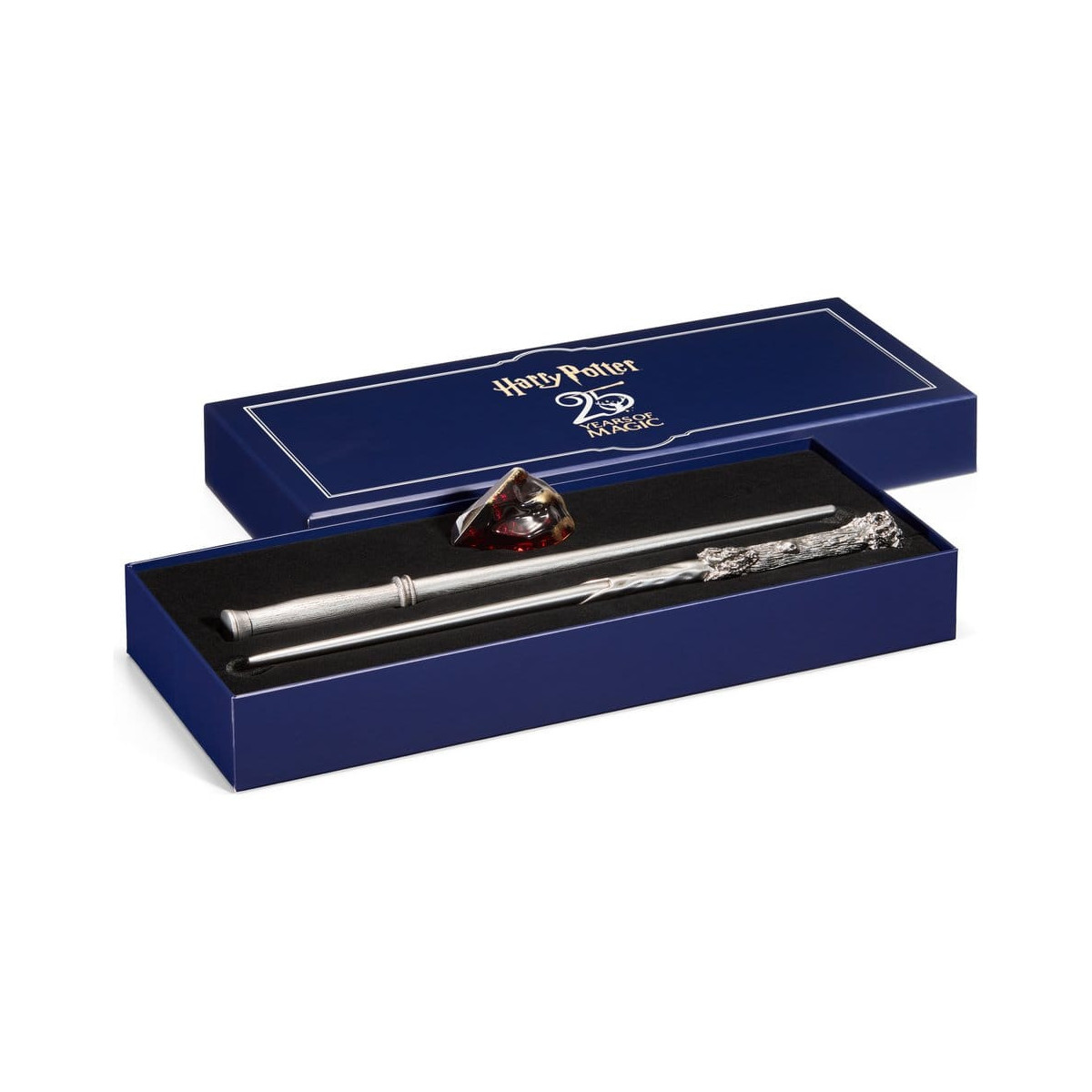 The " Noble Collection " Celebration Wand - Harry Potter 25th Anniversary Wands and Sorcerer's Stone Set