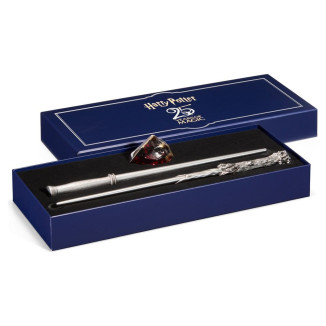 The " Noble Collection " Celebration Wand - Harry Potter 25th Anniversary Wands and Sorcerer's Stone Set