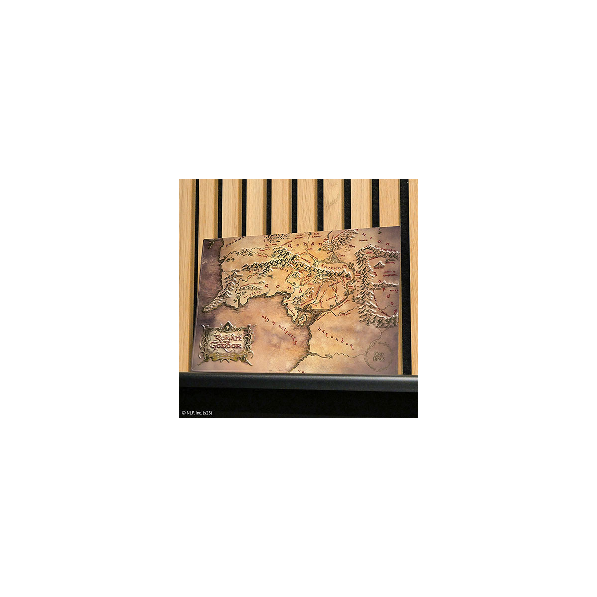 MORIARTY ART PROJECT - Aluminum Plaque: Map of Rohan and Gondor - The Lord of the Rings