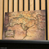 MORIARTY ART PROJECT - Aluminum Plaque: Map of Rohan and Gondor - The Lord of the Rings