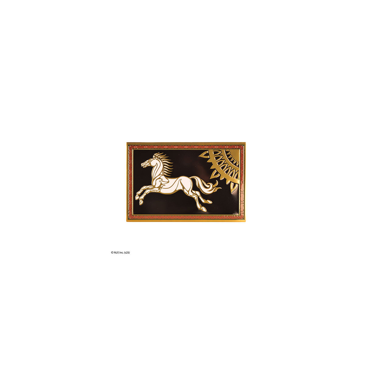 MORIARTY ART PROJECT - Aluminum Plaque: Flag of Rohan - The Lord of the Rings