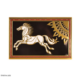 MORIARTY ART PROJECT - Aluminum Plaque: Flag of Rohan - The Lord of the Rings
