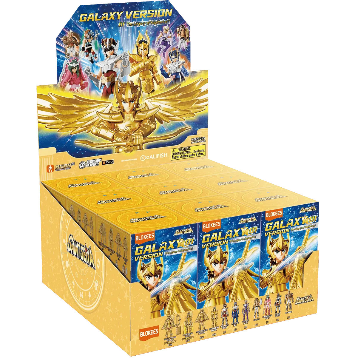 Saint Seiya Blokees - Galaxy Version 01: The Legacy of Sagittarius!! - Assortment of 9 model kits