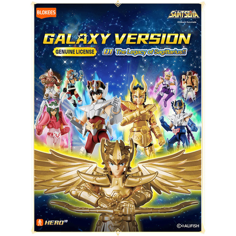 Saint Seiya Blokees - Galaxy Version 01: The Legacy of Sagittarius!! - Assortment of 9 model kits