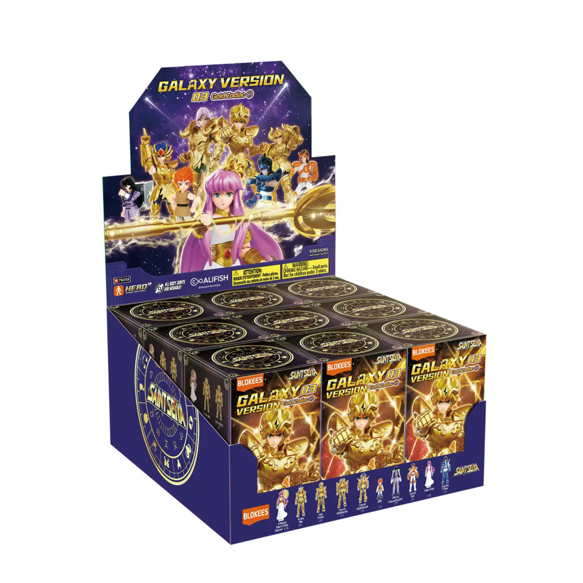 Saint Seiya Blokees - Galaxy Version 03 Gold Zodiac - Assortment of 9 model kits