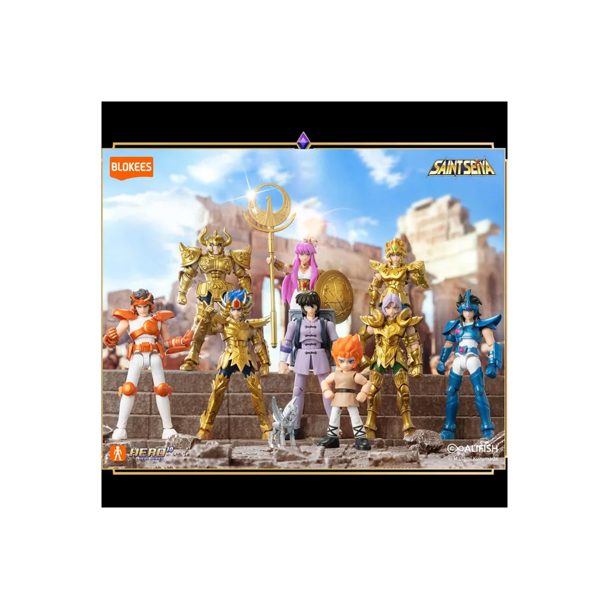 Saint Seiya Blokees - Galaxy Version 03 Gold Zodiac - Assortment of 9 model kits