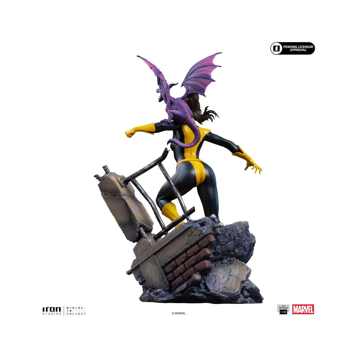 Iron Studios Marvel Comics - X-Men - Kitty Pride & Lockheed 1/10 BDS Art Scale