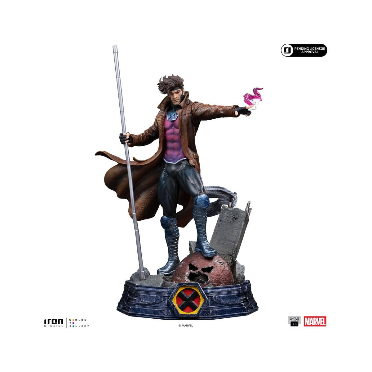Iron Studios Marvel Comics - X-Men - Gambit 1/10 BDS Art Scale