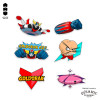 We Are Tokyo - " Grendizer " Mystery Box Pins Set A - set of 6