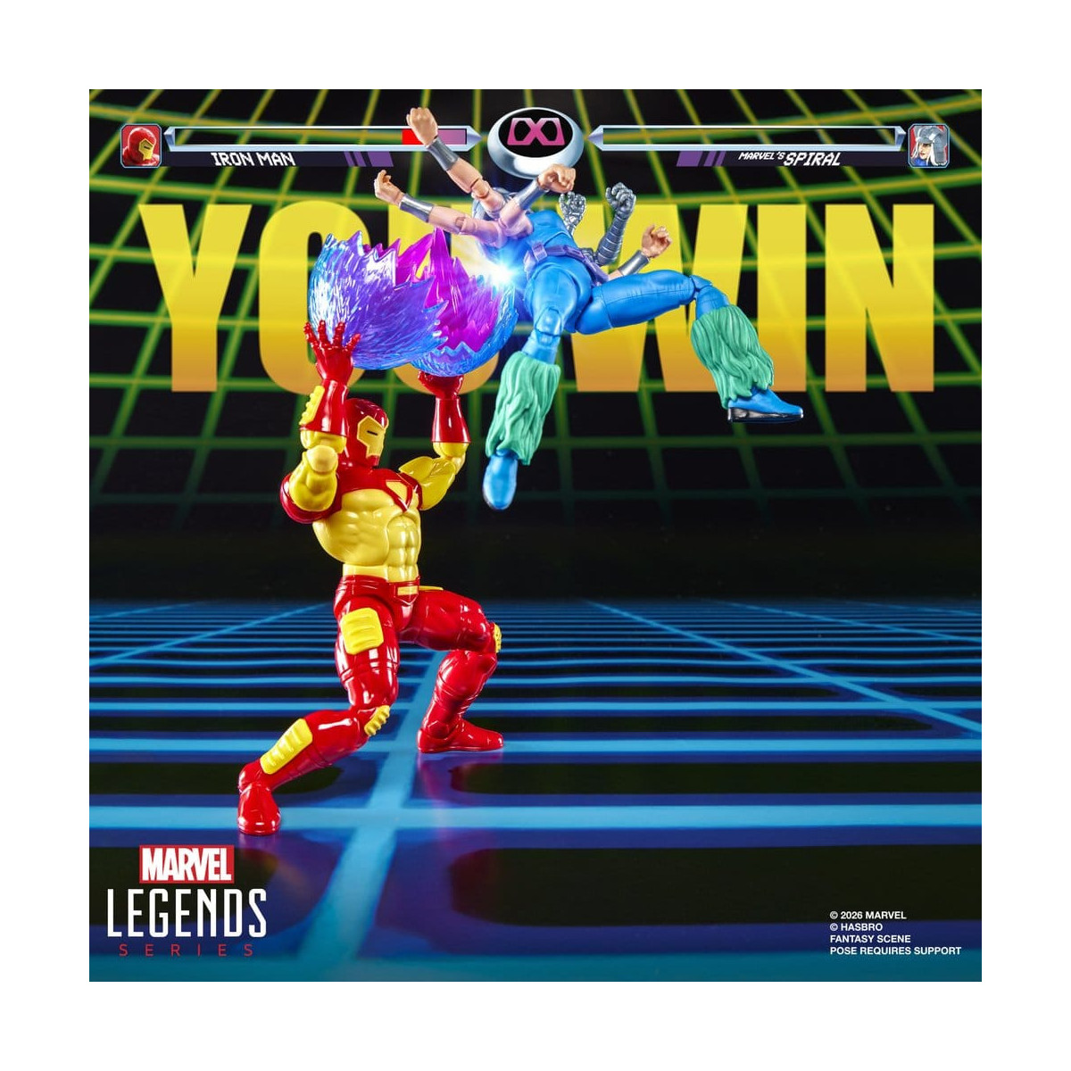 Hasbro Marvel Legends Gamerverse Series— , and Marvel's Spiral Iron Man