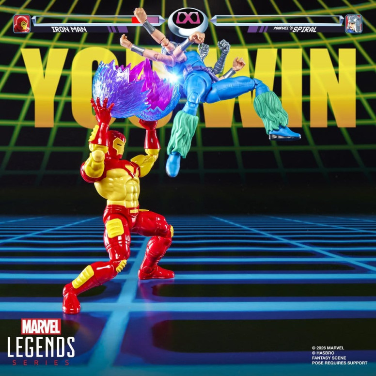 Hasbro Marvel Legends Gamerverse Series— , and Marvel's Spiral Iron Man