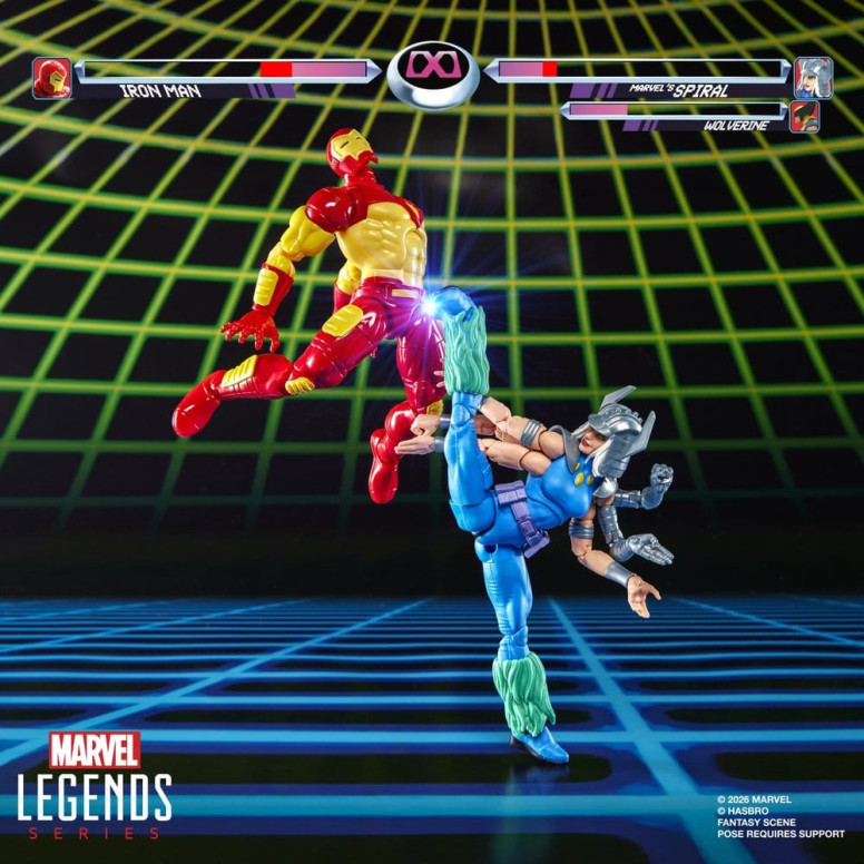 Hasbro Marvel Legends Gamerverse Series— , and Marvel's Spiral Iron Man