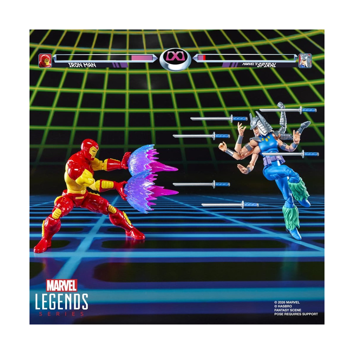 Hasbro Marvel Legends Gamerverse Series— , and Marvel's Spiral Iron Man