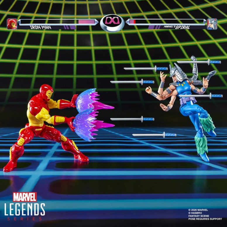 Hasbro Marvel Legends Gamerverse Series— , and Marvel's Spiral Iron Man