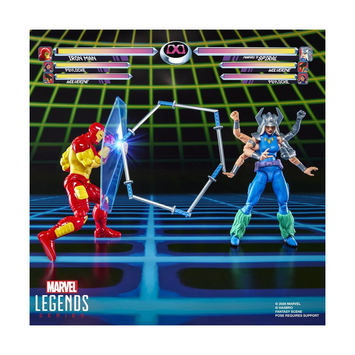Hasbro Marvel Legends Gamerverse Series— , and Marvel's Spiral Iron Man