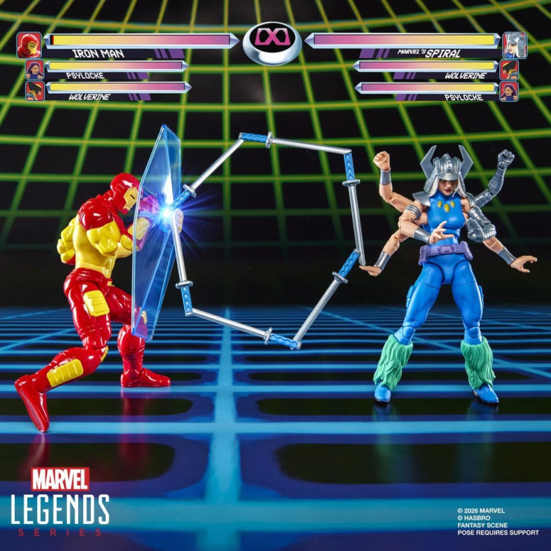 Hasbro Marvel Legends Gamerverse Series— , and Marvel's Spiral Iron Man
