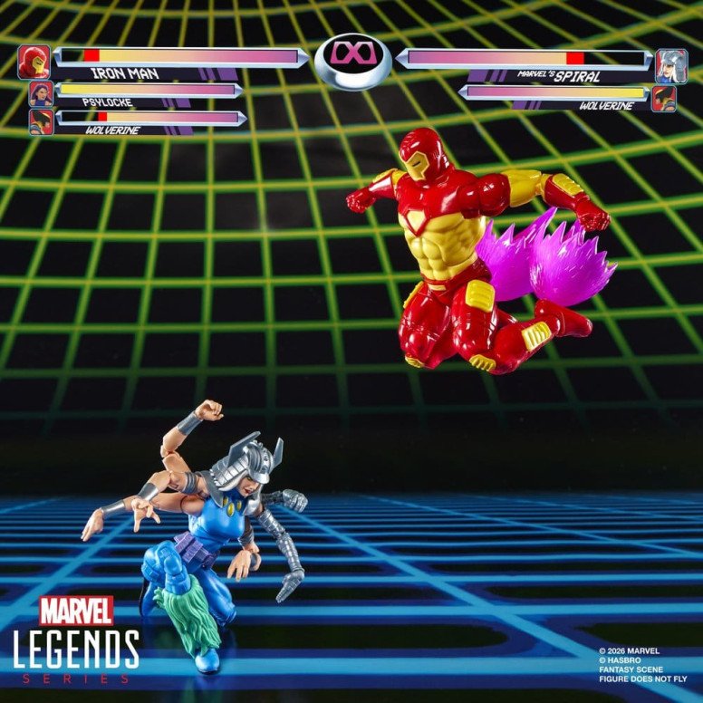 Hasbro Marvel Legends Gamerverse Series— , and Marvel's Spiral Iron Man