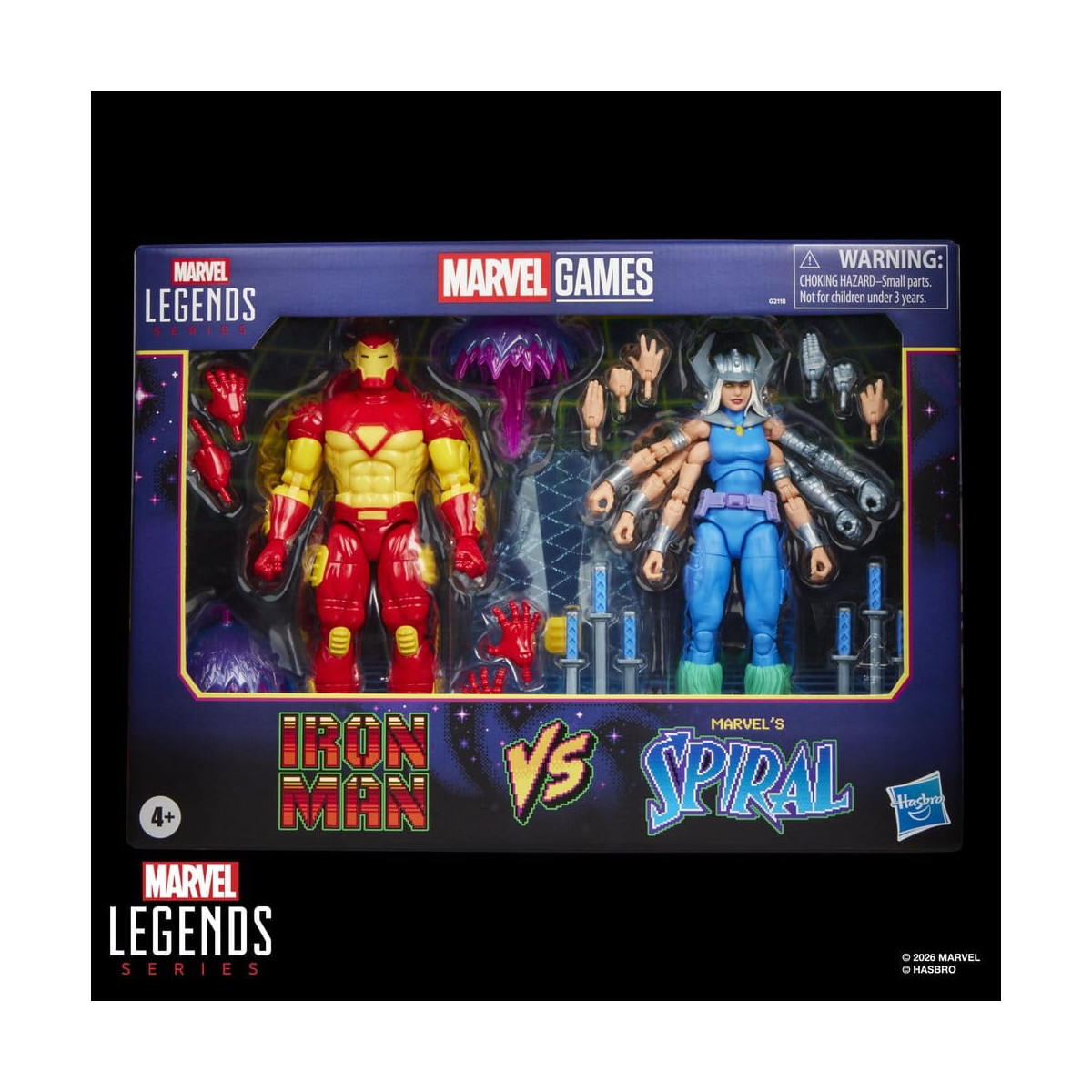 Hasbro Marvel Legends Gamerverse Series— , and Marvel's Spiral Iron Man