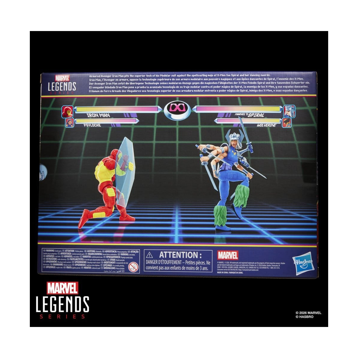 Hasbro Marvel Legends Gamerverse Series— , and Marvel's Spiral Iron Man