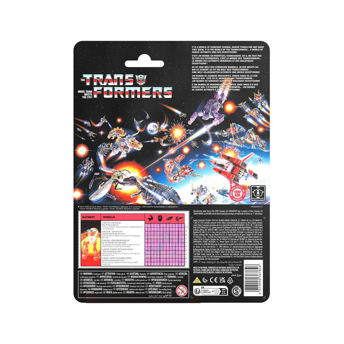 Hasbro - The Retro G1 " Transformers " - Autobot Wheelie