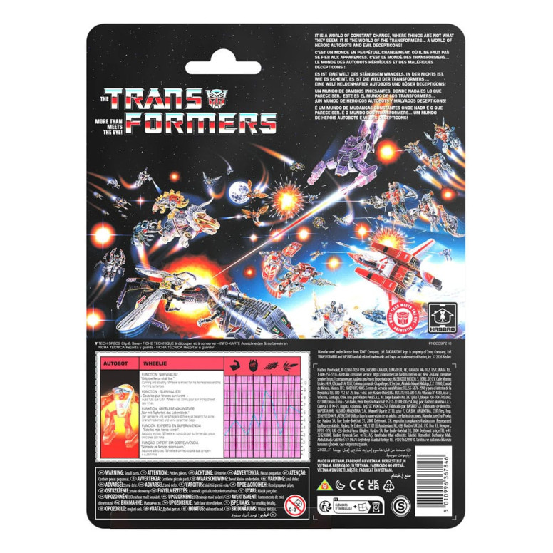 Hasbro - The Retro G1 " Transformers " - Autobot Wheelie