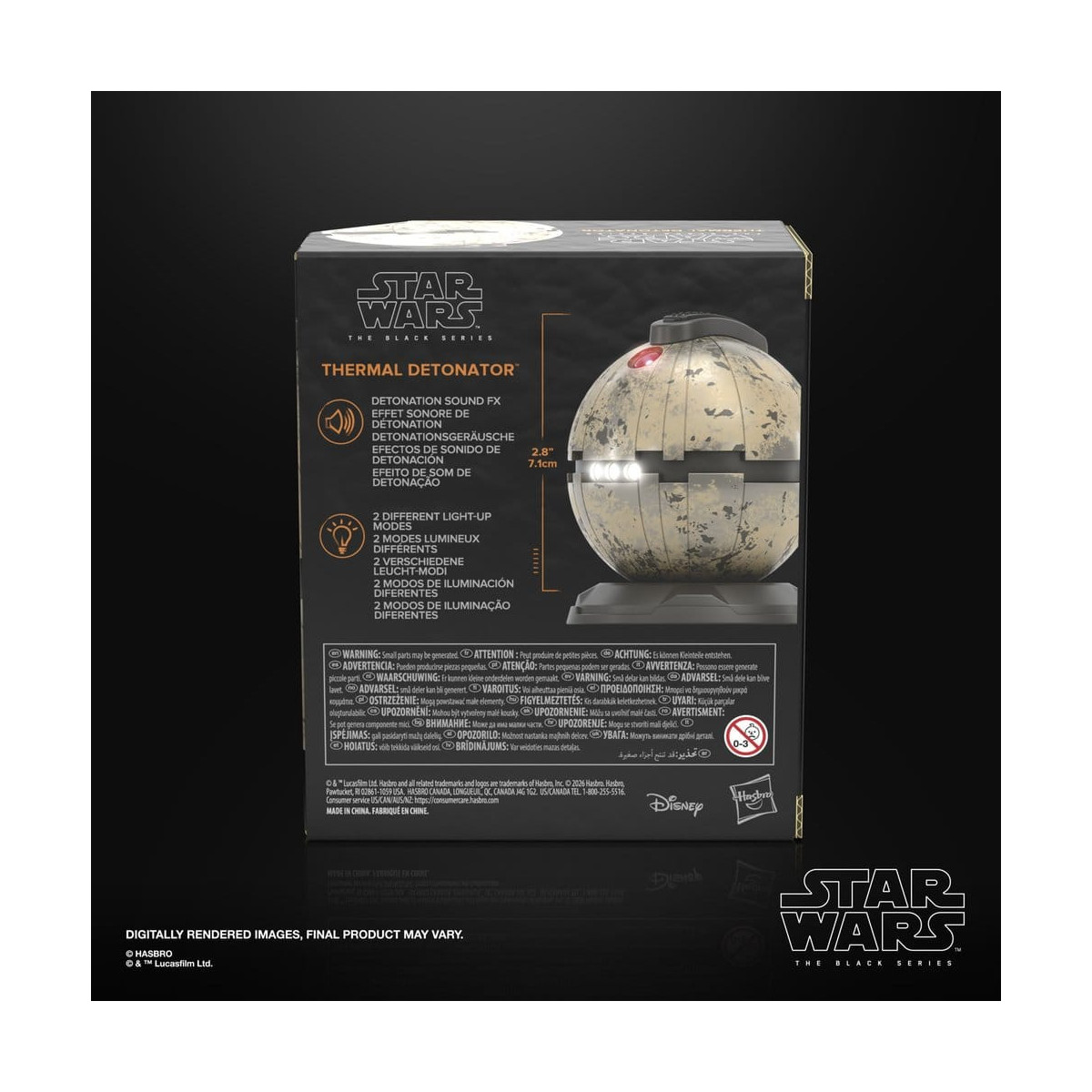 Hasbro Star Wars The Black Series —1/1 Scale Thermal Detonator Replica—Star Wars Episode VI