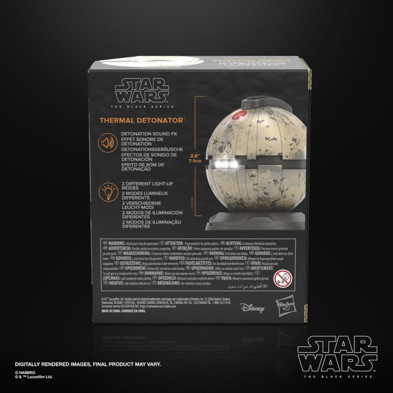 Hasbro Star Wars The Black Series —1/1 Scale Thermal Detonator Replica—Star Wars Episode VI