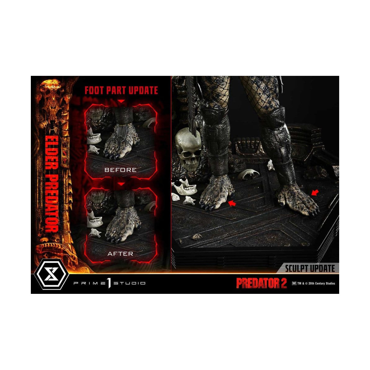 Prime 1 Studio - Predator 2 - Elder Predator DX Bonus Version Museum Masterline Series, Part 1 of 3