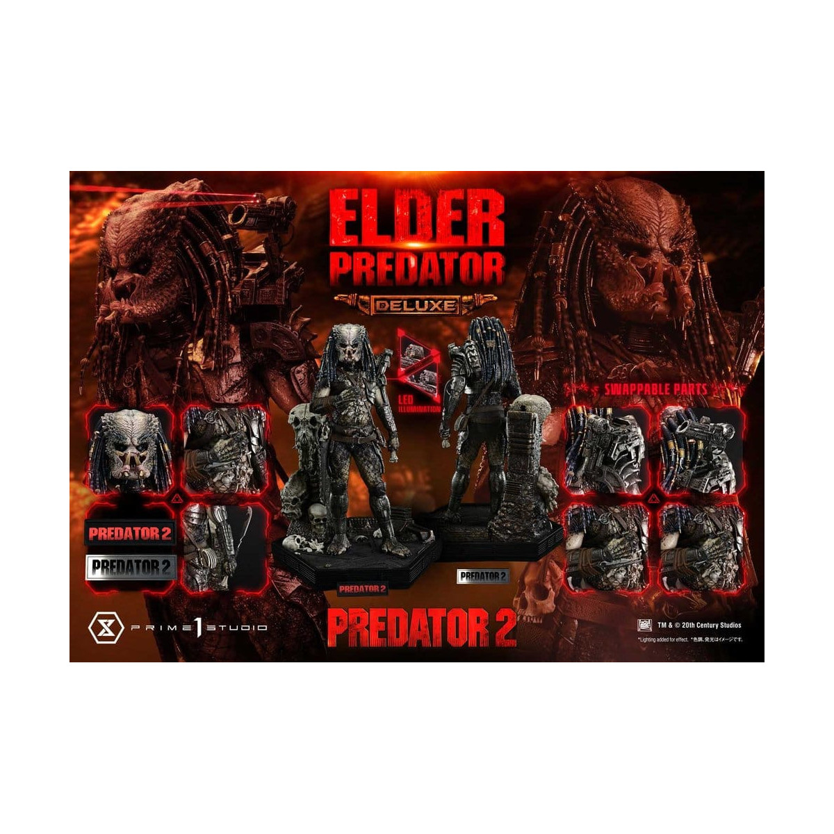 Prime 1 Studio - Predator 2 - Elder Predator DX Version Museum Masterline Series, 1/3