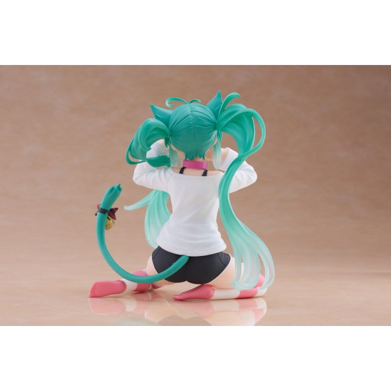 Taito - Desktop Cute Figure Hatsune Miku Cat Ear T-Shirt Ver.