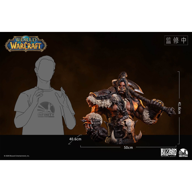 INFINITY STUDIO x BLIZZARD - Grommash Hellscream - 1/3 Scale Bust World of Warcraft