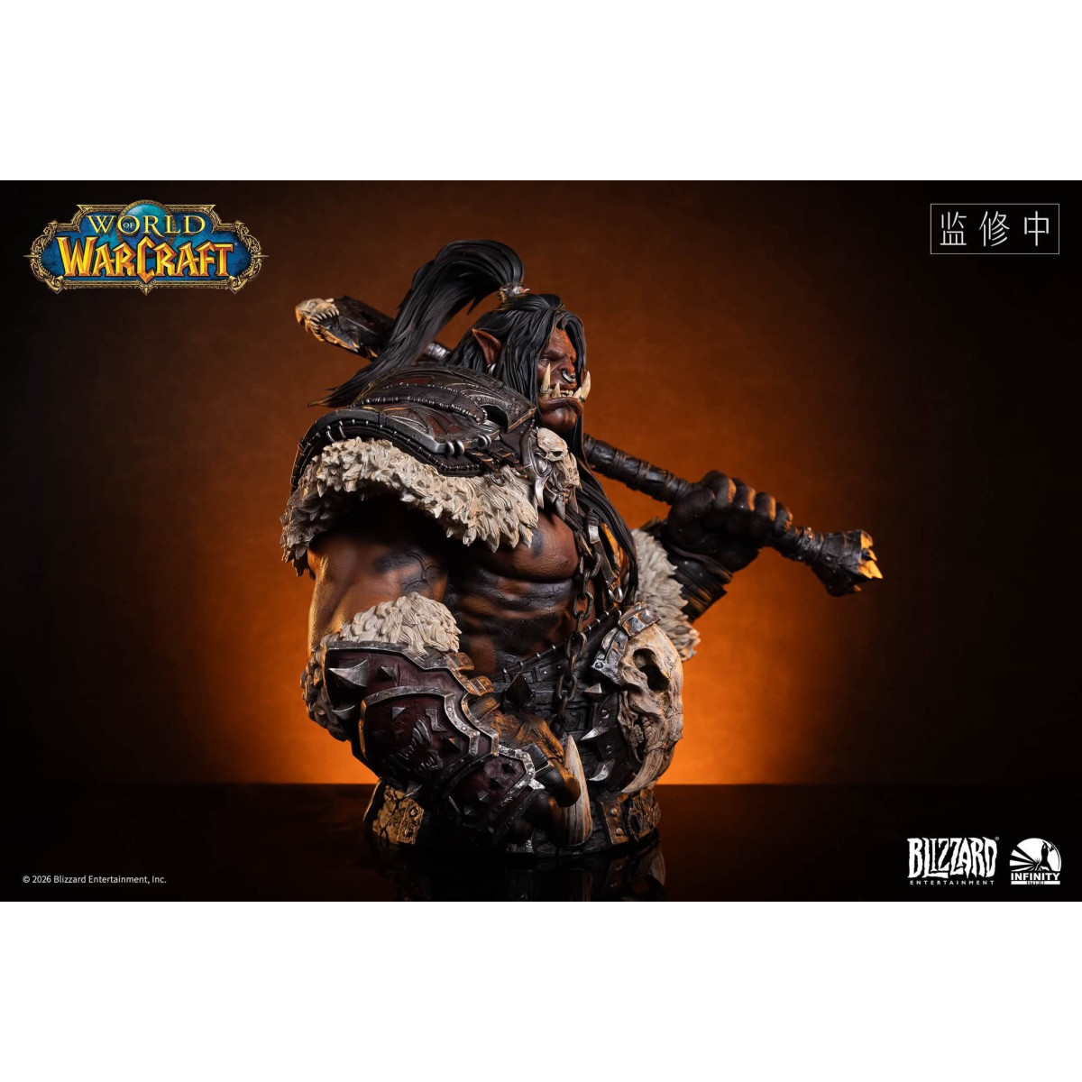 INFINITY STUDIO x BLIZZARD - Grommash Hellscream - 1/3 Scale Bust World of Warcraft